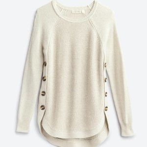RD STYLE Rowca Side Button Cotton Blend Sweater